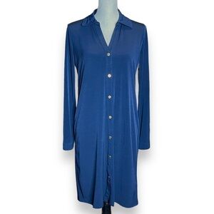 MICHAEL Michael Kors Navy Shirt Dress Size Medium